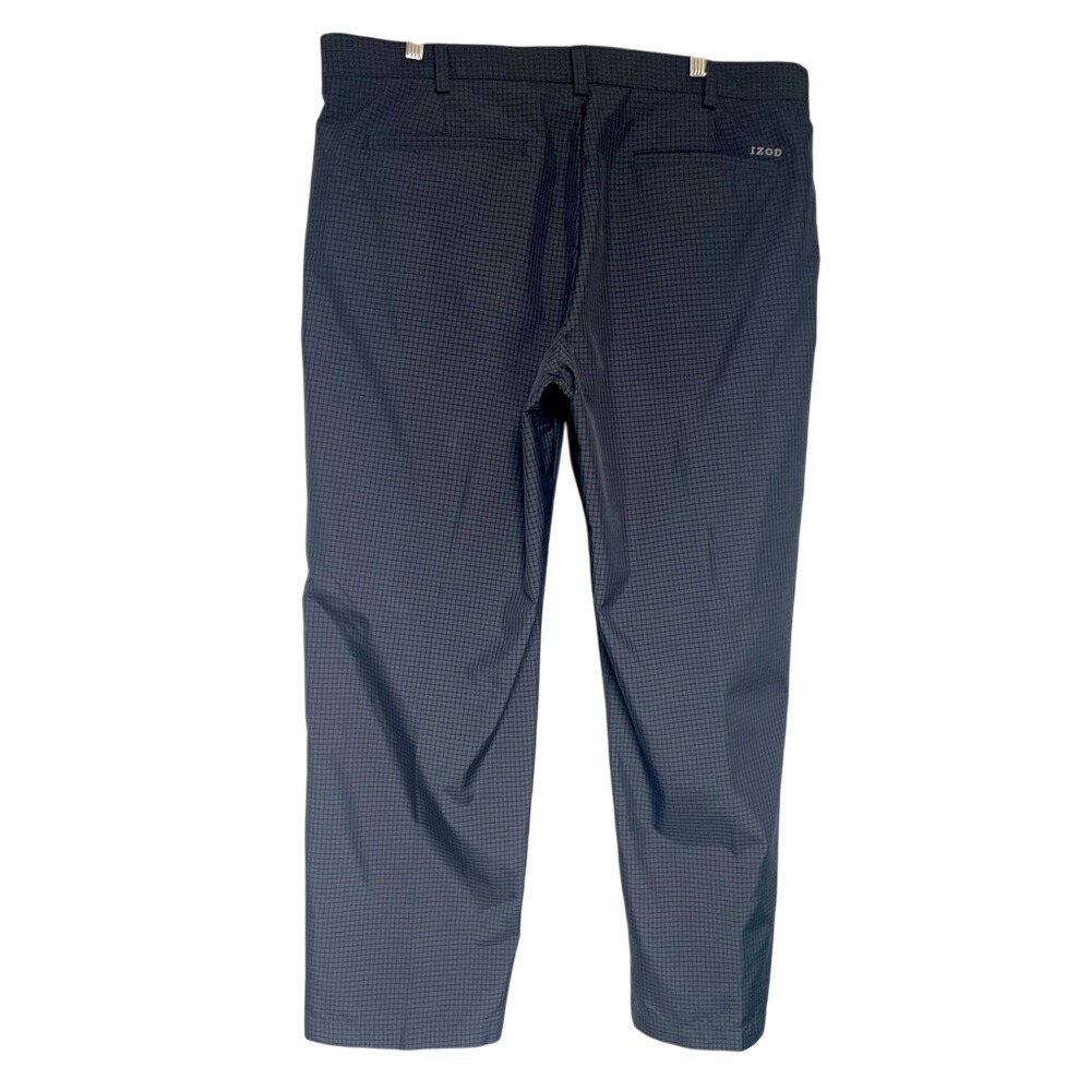 IZOD Golf Gray Plaid Performance Pants Men's 38 x 30